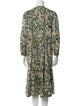 Burberry Printed Midi Length Dress