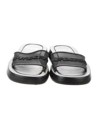 Burberry Mesh Embroidered Accent Slides