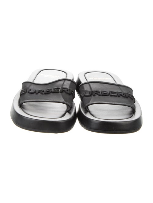 Burberry Mesh Embroidered Accent Slides