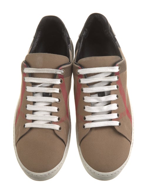Burberry House Check Pattern Canvas Sneakers