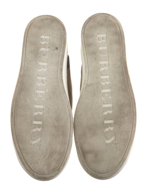Burberry House Check Pattern Canvas Sneakers
