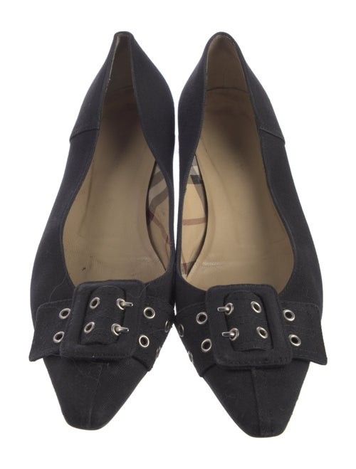 Burberry Nova Check Pattern Leather Pumps