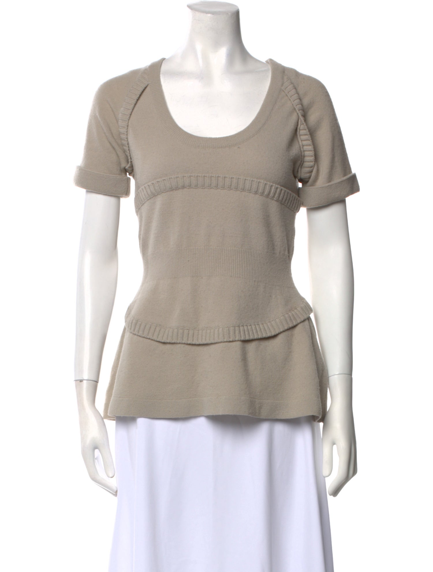 Burberry Prorsum Wool Scoop Neck Sweater