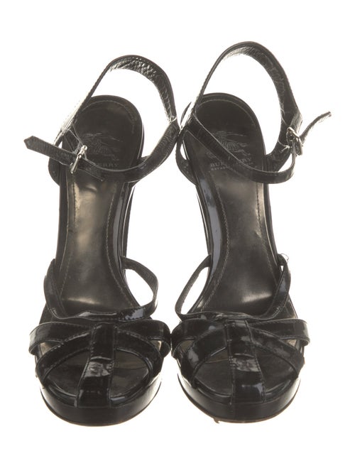 Burberry Leather Slingback Sandals