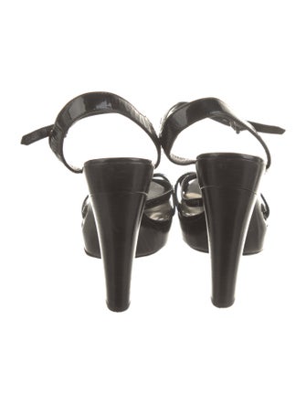 Burberry Leather Slingback Sandals