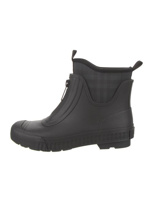 Burberry Nova Check Pattern Rubber Rain Boots