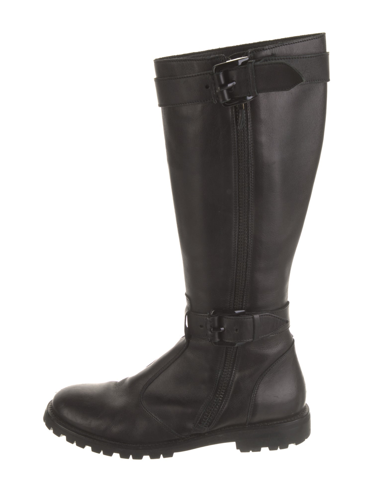 Burberry Leather Riding Boots