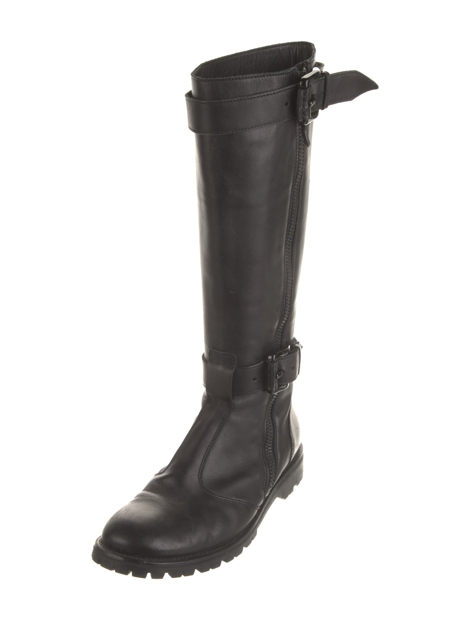 Burberry Leather Riding Boots