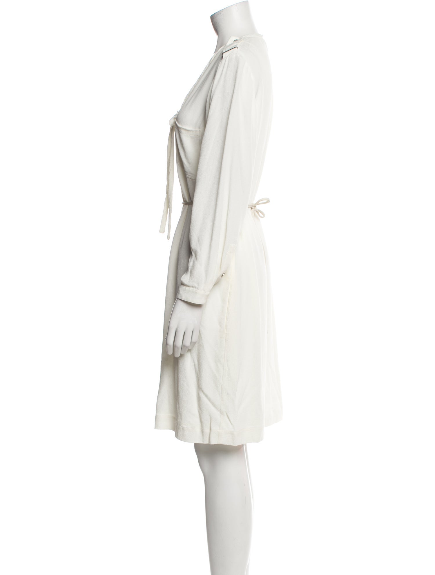 Burberry V-Neck Knee-Length Dress