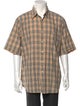 Burberry Plaid Print Short Sleeve Shirt