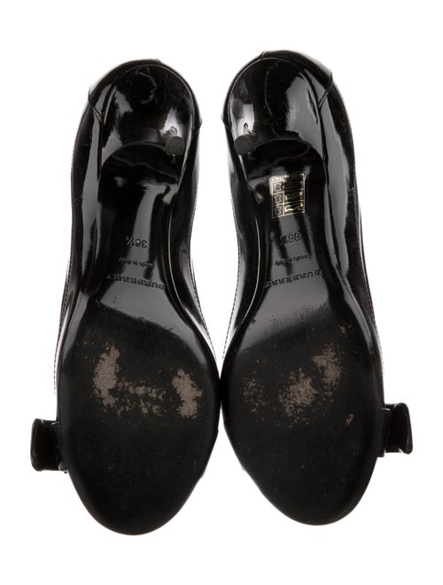 Burberry House Check Pattern Patent Leather Pumps