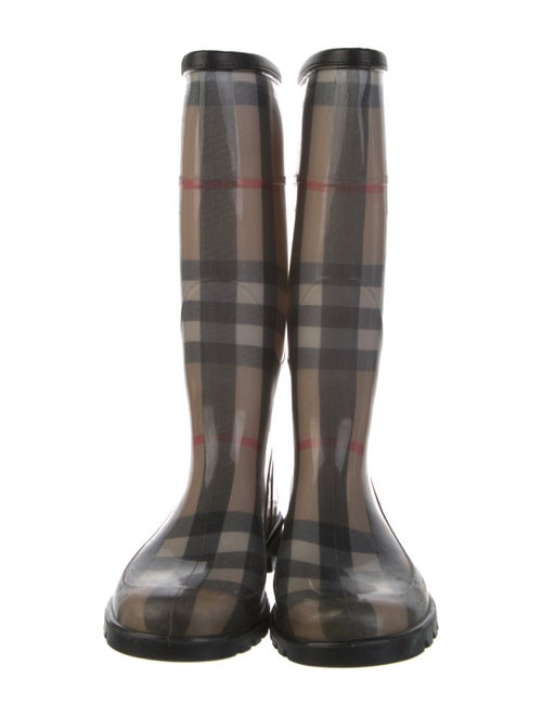 Burberry Exploded Check Pattern Rubber Rain Boots