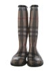 Burberry Exploded Check Pattern Rubber Rain Boots