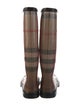 Burberry Exploded Check Pattern Rubber Rain Boots