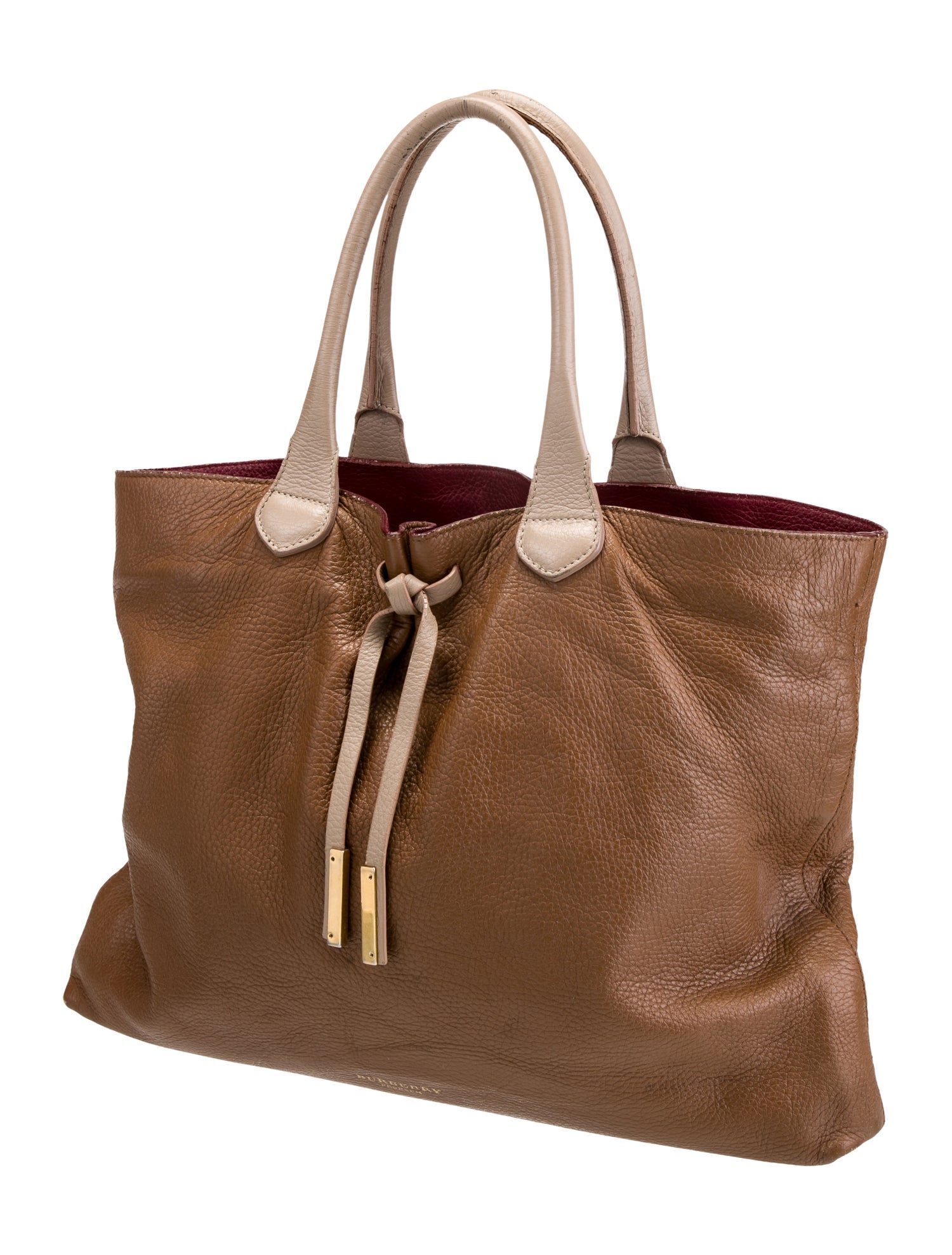 Burberry Prorsum Leather Top Handle Bag Large