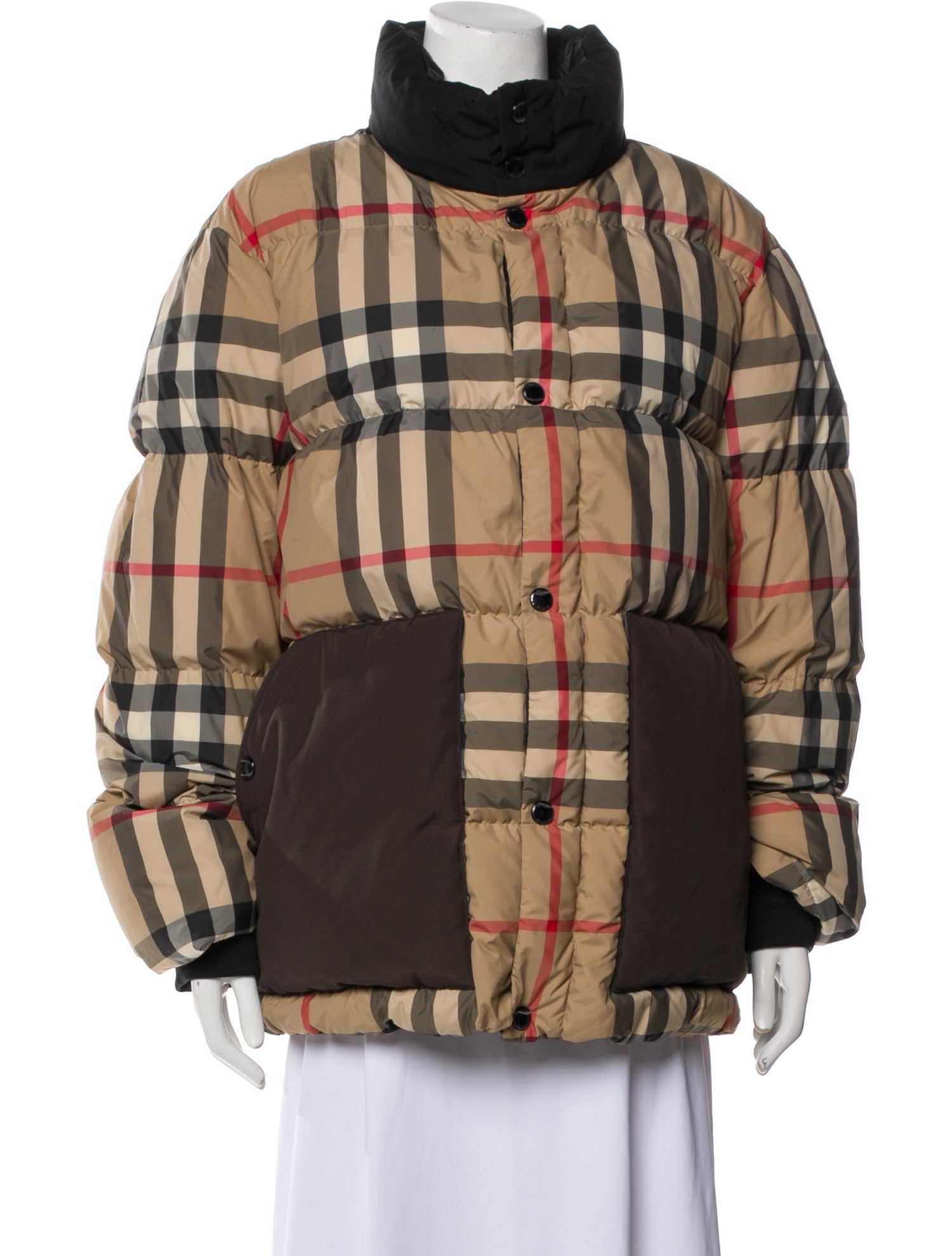 Burberry Plaid Print Jacket