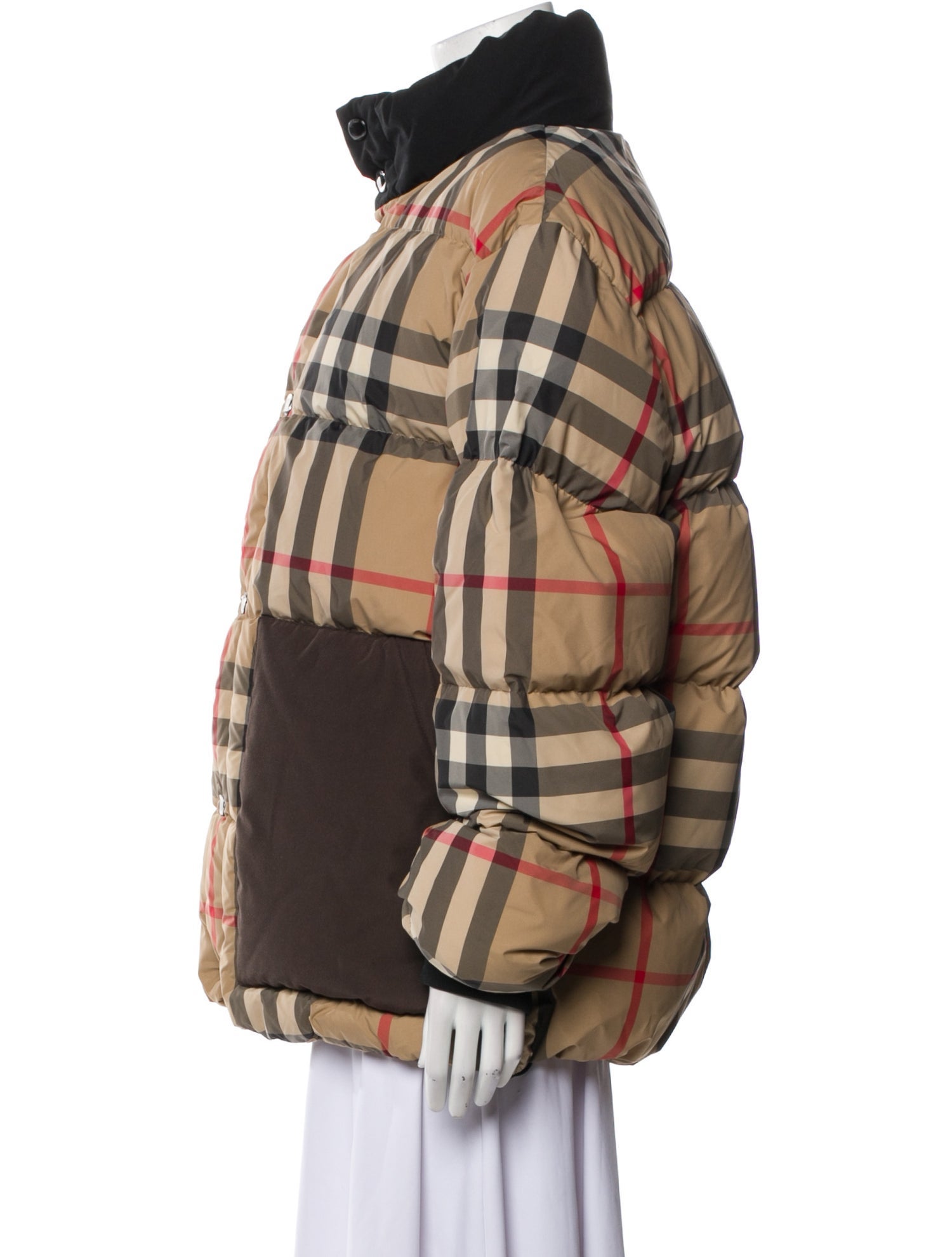 Burberry Plaid Print Jacket