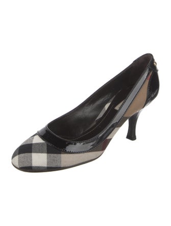 Burberry House Check Pattern Canvas Pumps