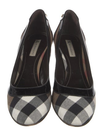 Burberry House Check Pattern Canvas Pumps