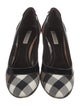 Burberry House Check Pattern Canvas Pumps