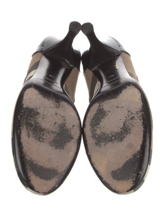 Burberry House Check Pattern Canvas Pumps