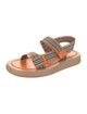 Burberry Nylon Striped Slingback Sandals