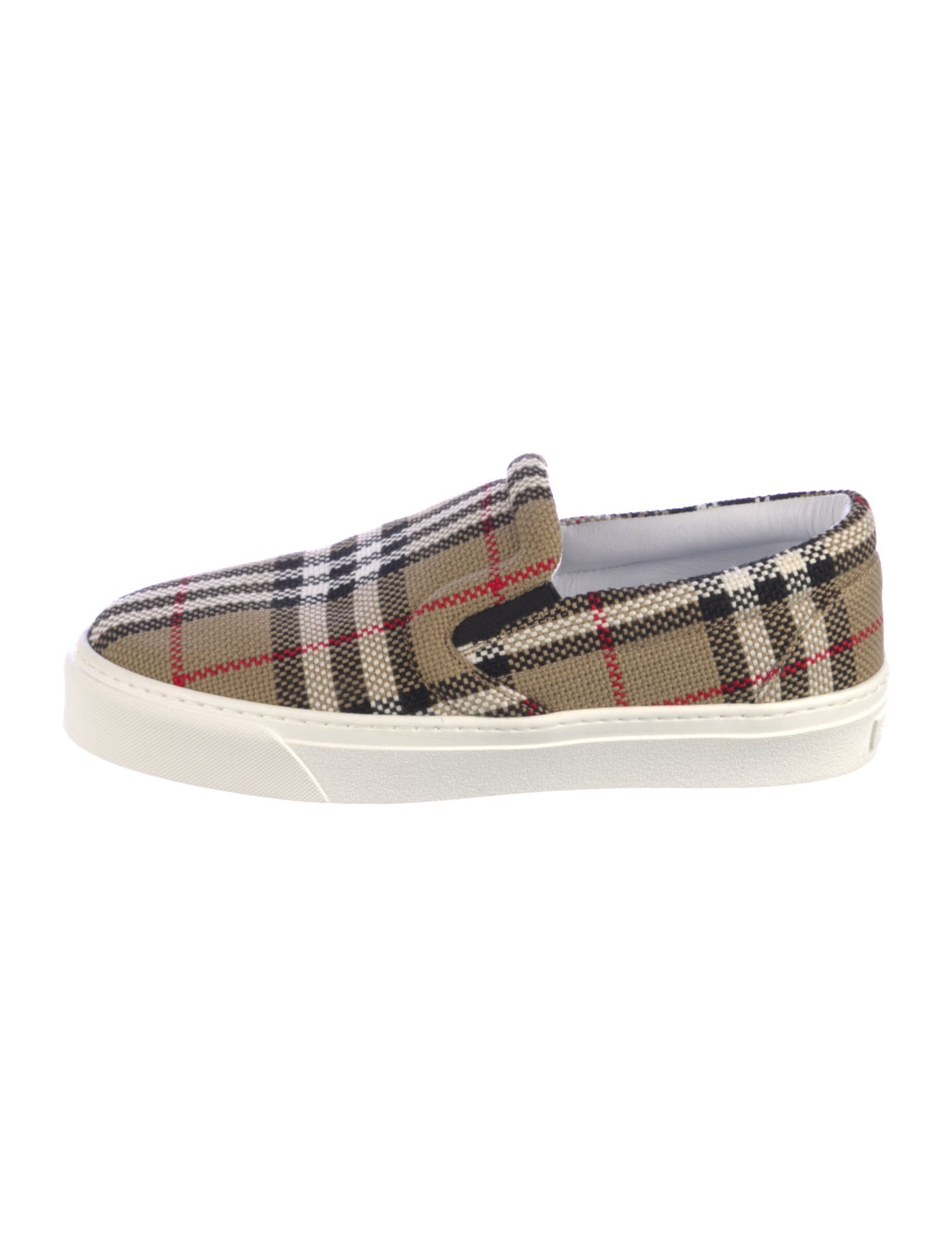 Burberry House Check Pattern Canvas Sneakers