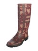 Burberry Rubber Printed Rain Boots
