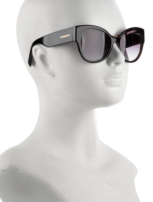 Burberry Nova Check Pattern Cat-Eye Sunglasses