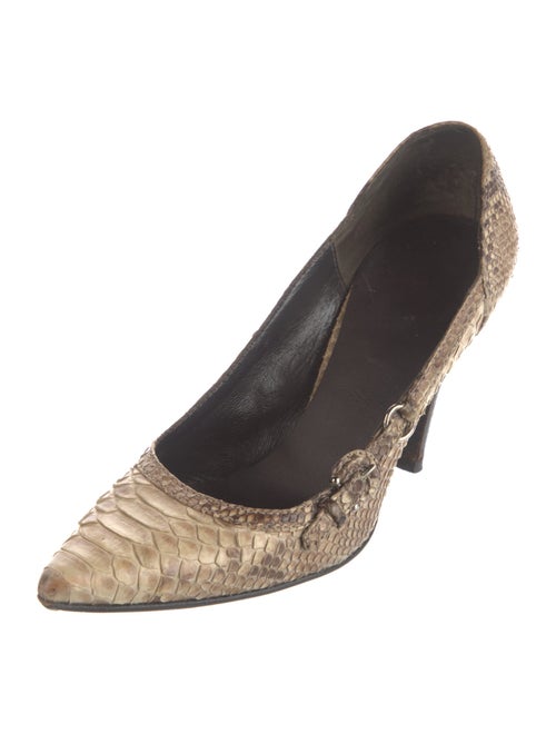 Burberry Python Animal Print Pumps