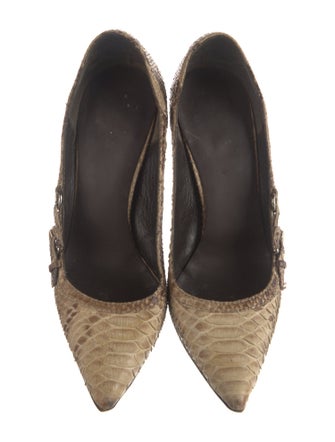 Burberry Python Animal Print Pumps