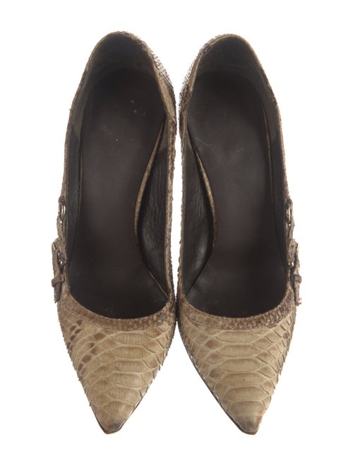 Burberry Python Animal Print Pumps