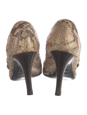 Burberry Python Animal Print Pumps
