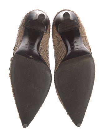 Burberry Python Animal Print Pumps