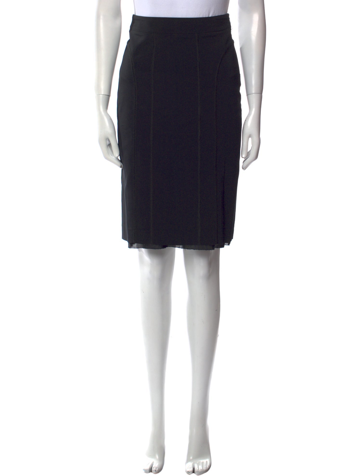 Burberry Virgin Wool Knee-Length Skirt