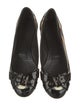 Burberry Patent Leather Graphic Print Ballet Flats