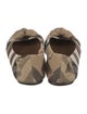 Burberry House Check Pattern Canvas Ballet Flats