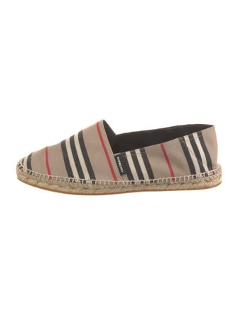 Burberry Nova Check Pattern Canvas Espadrilles