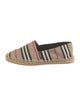 Burberry Nova Check Pattern Canvas Espadrilles