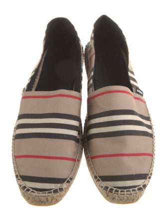 Burberry Nova Check Pattern Canvas Espadrilles