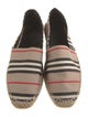 Burberry Nova Check Pattern Canvas Espadrilles