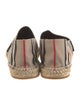 Burberry Nova Check Pattern Canvas Espadrilles