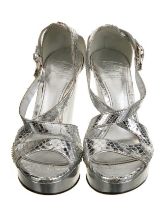 Burberry Vintage Snakeskin Sandals