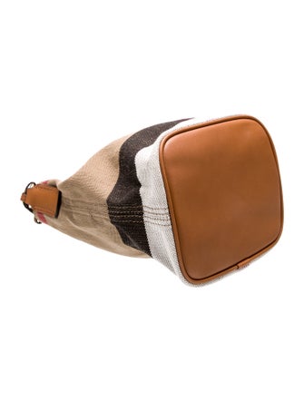 Burberry Exploded Check Bucket Bag