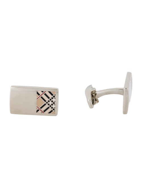 Burberry Enamel Logo Cufflinks