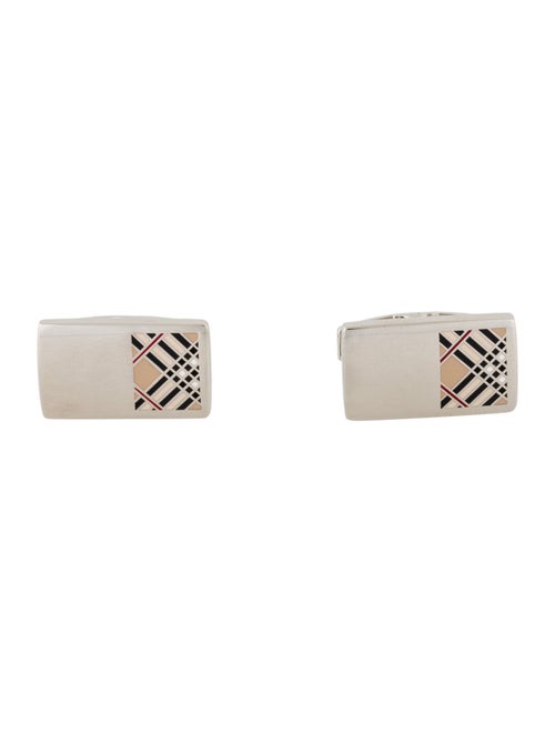 Burberry Enamel Logo Cufflinks