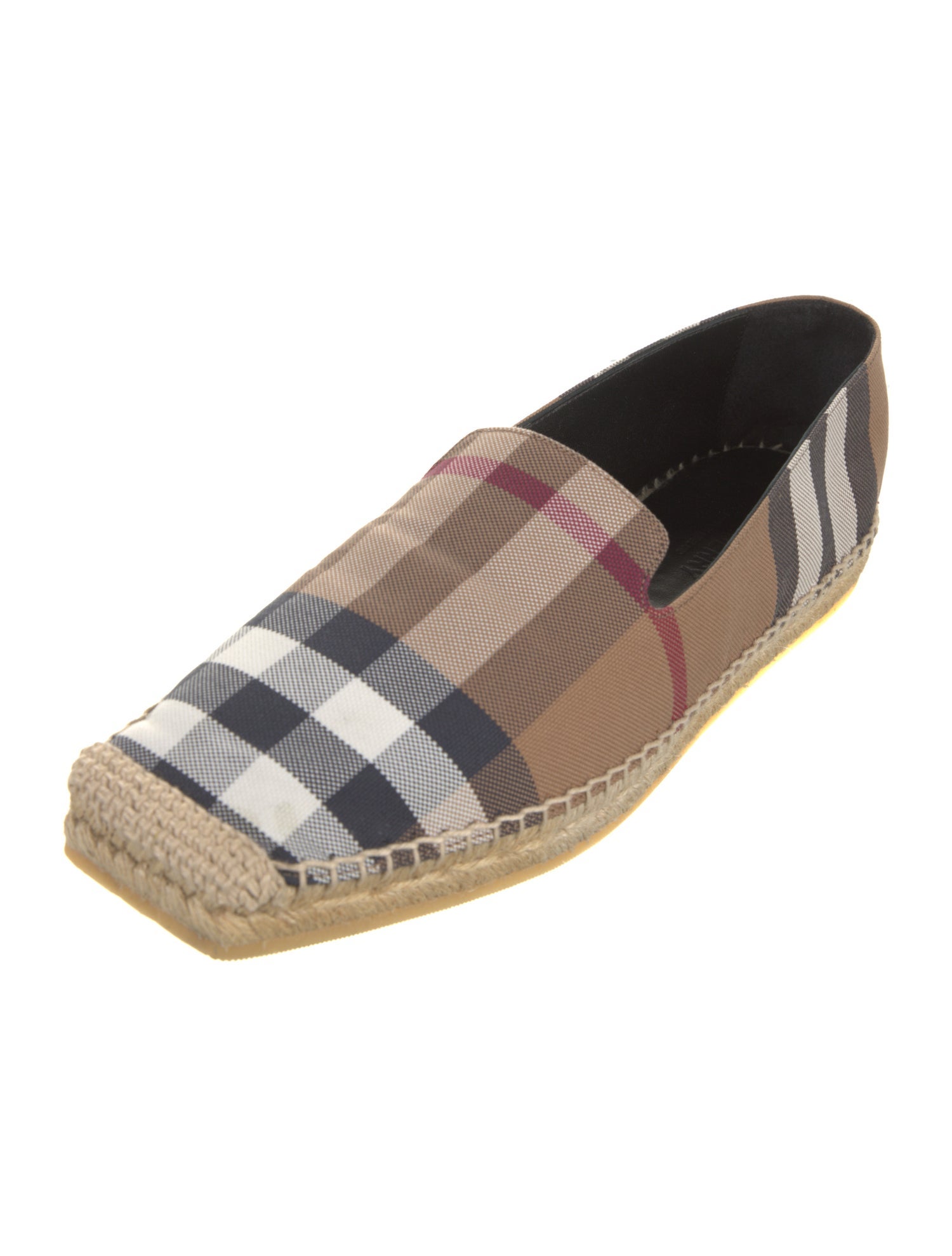 Burberry House Check Pattern Canvas Espadrilles