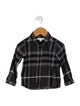 Burberry Infant Boys' Check Print Button Up Shirt