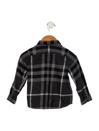 Burberry Infant Boys' Check Print Button Up Shirt