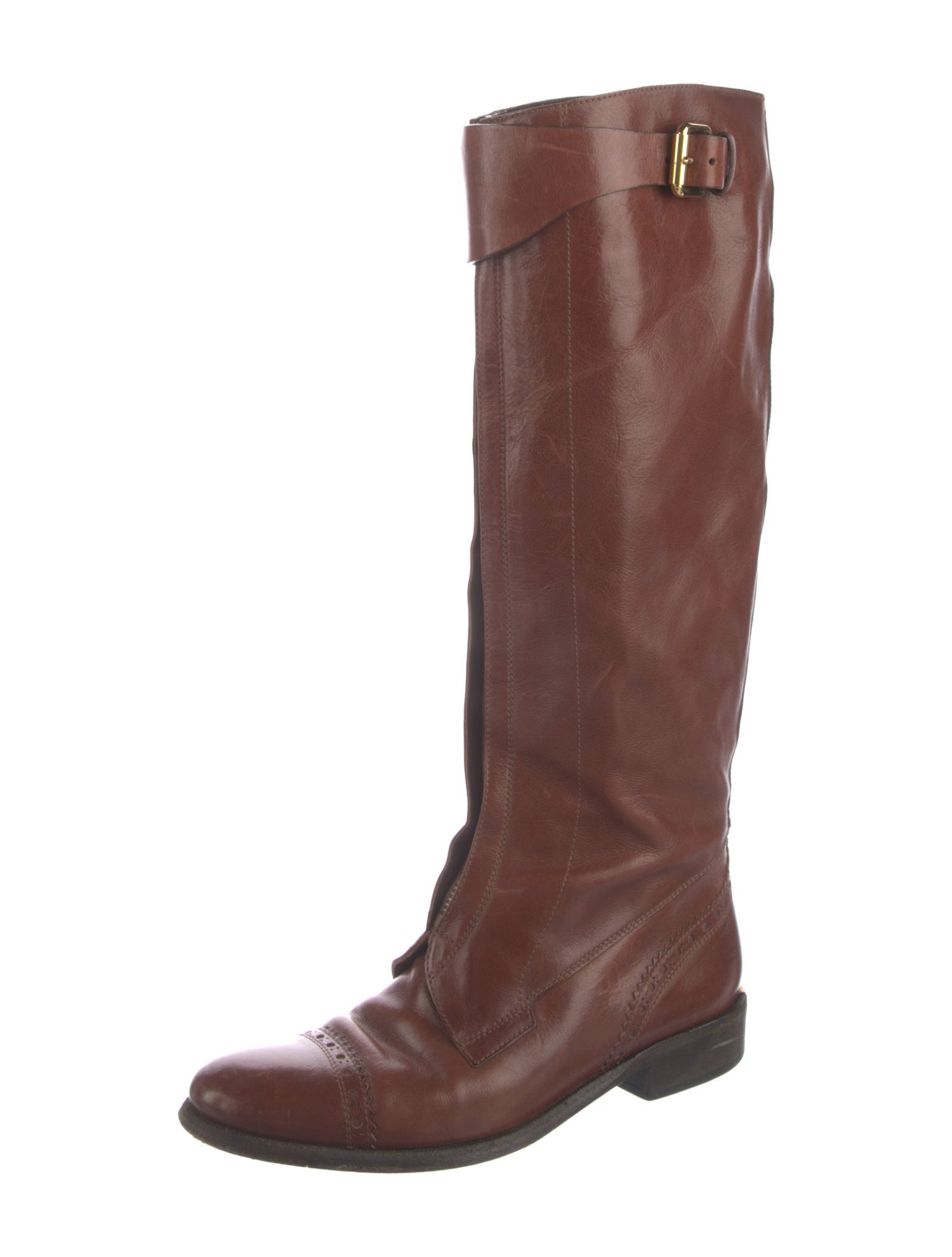 Burberry Leather Riding Boots